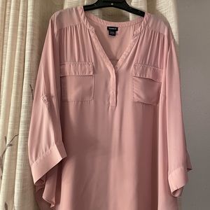 🎀🎀 Torrid Blush Pink Harper Blouse-Size 3 🎀🎀